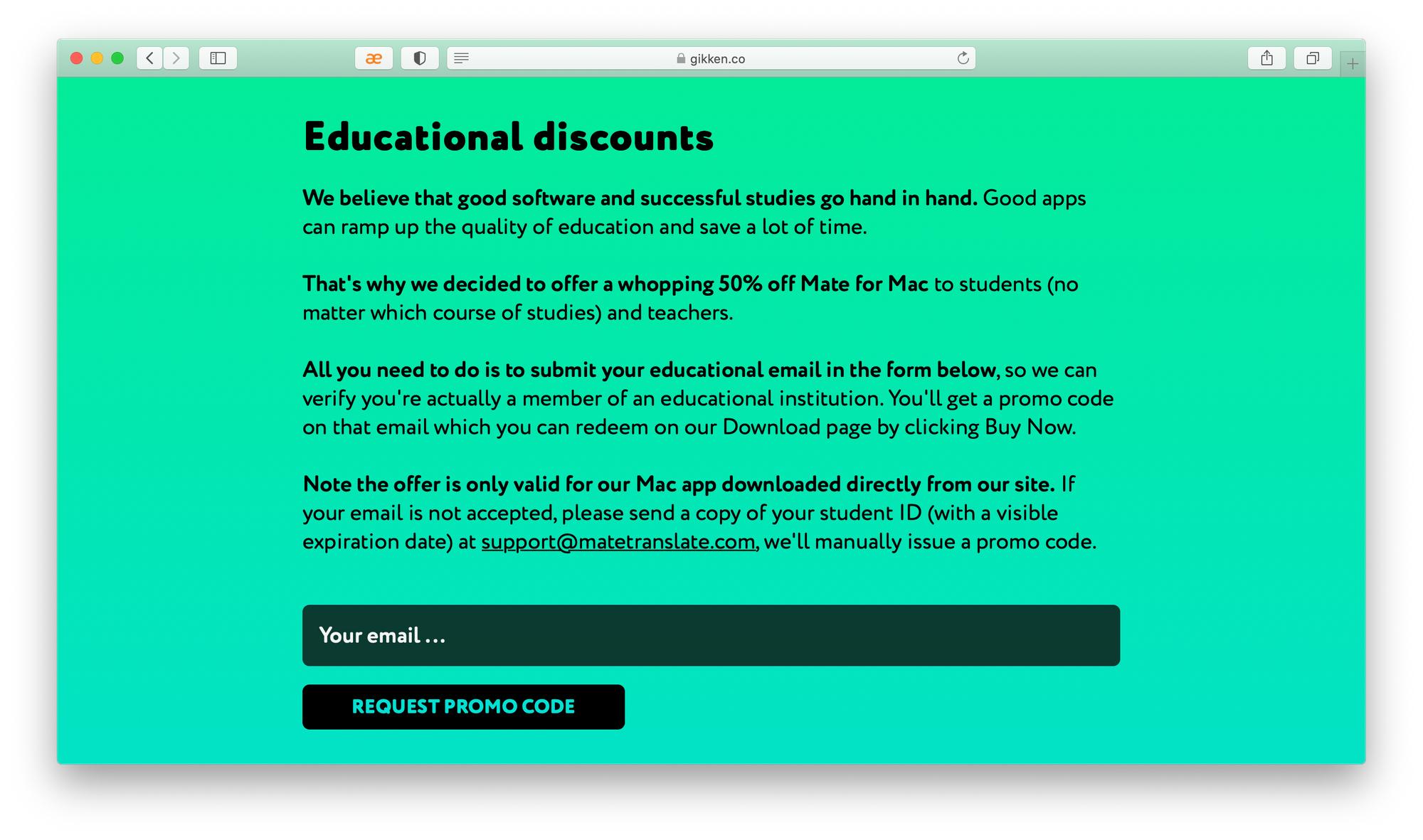 apple student discount promo code